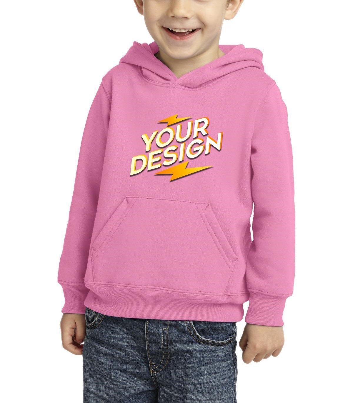Toddler Core Fleece Pullover Hooded Sweatshirt - Full Quality Print