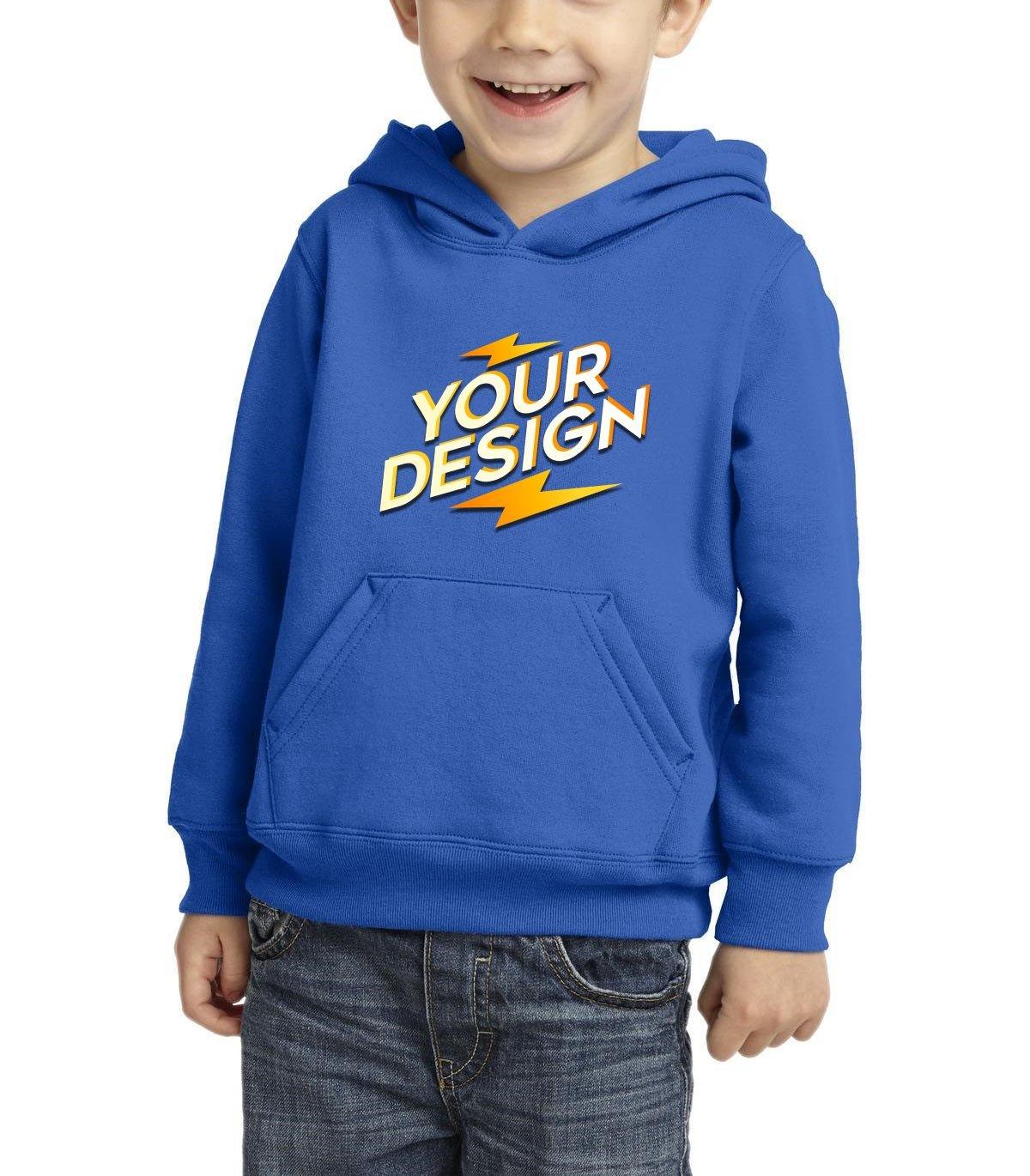 Toddler Core Fleece Pullover Hooded Sweatshirt - Full Quality Print