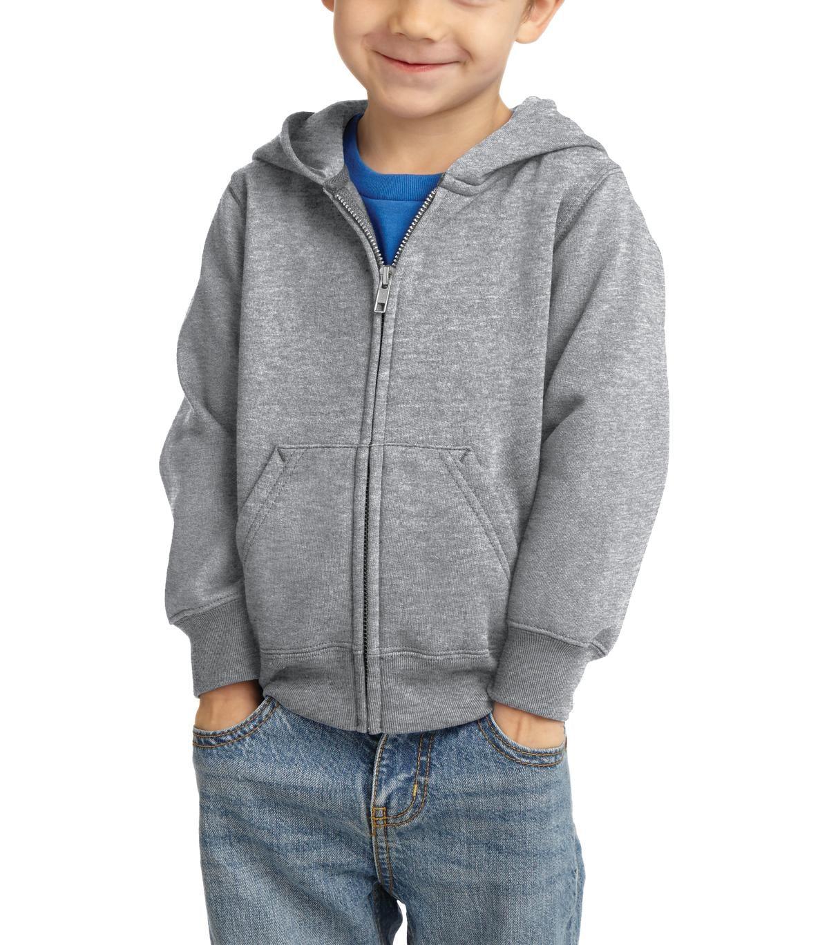Toddler Core Fleece Full-Zip Hooded Sweatshirt - Full Quality Print