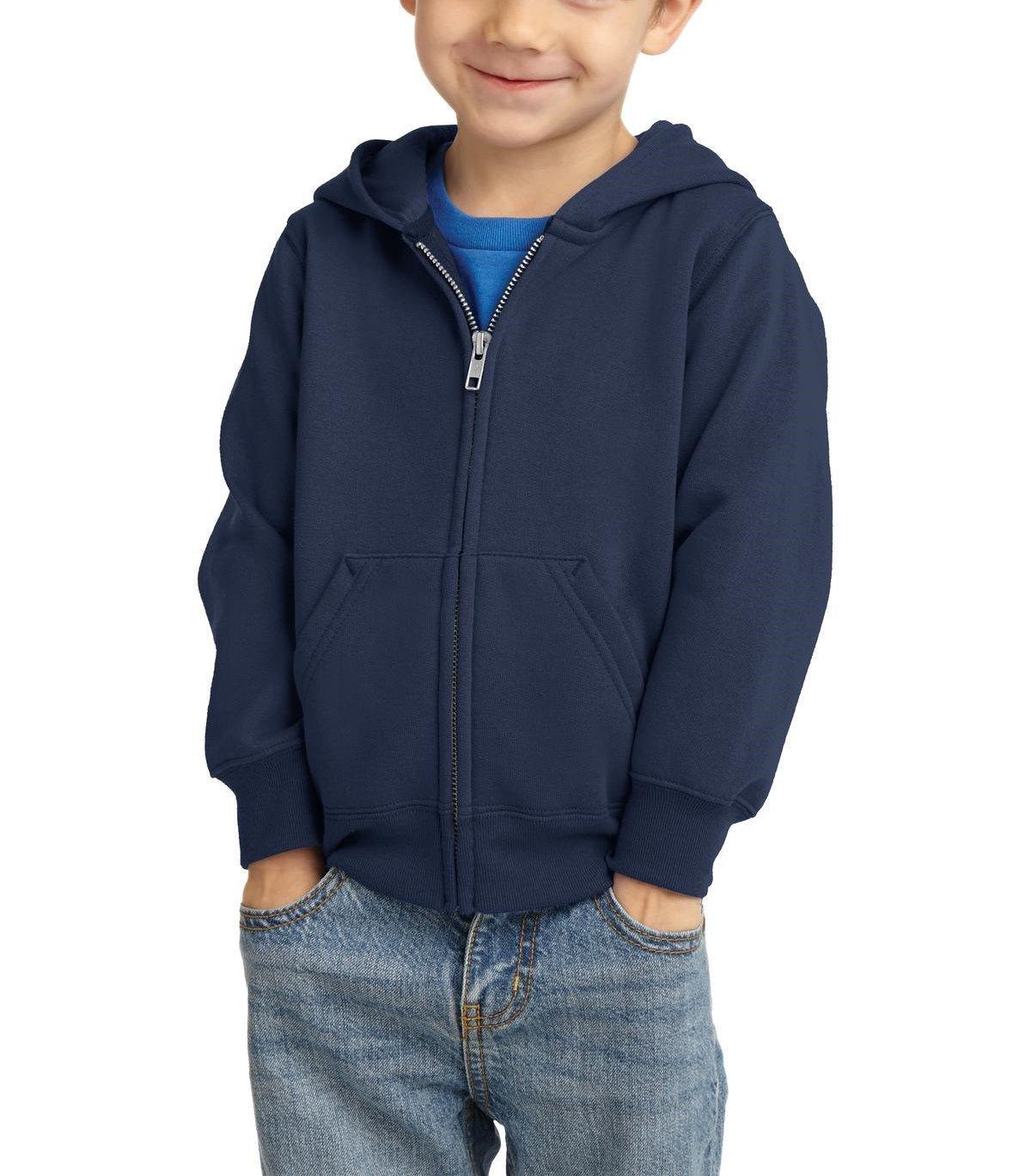 Toddler Core Fleece Full-Zip Hooded Sweatshirt - Full Quality Print
