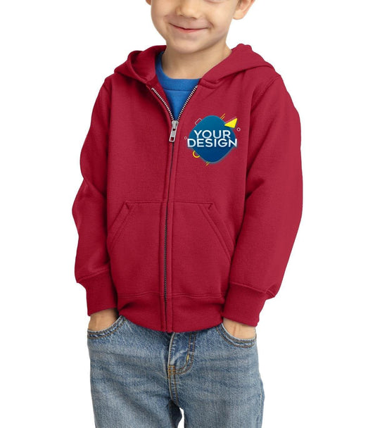 Toddler Core Fleece Full-Zip Hooded Sweatshirt - Full Quality Print
