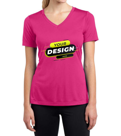 Sport-Tek® Ladies Competitor V-Neck - Full Quality Print