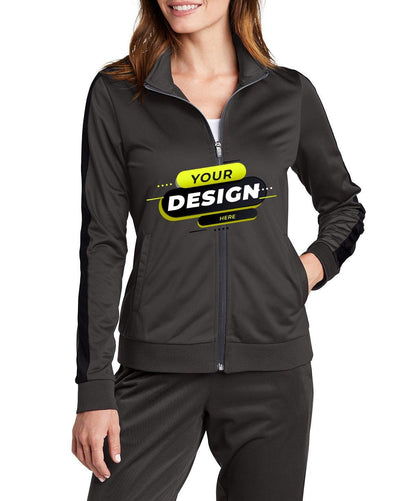 Sport-Tek® Ladies Tricot Track Jacket - Full Quality Print