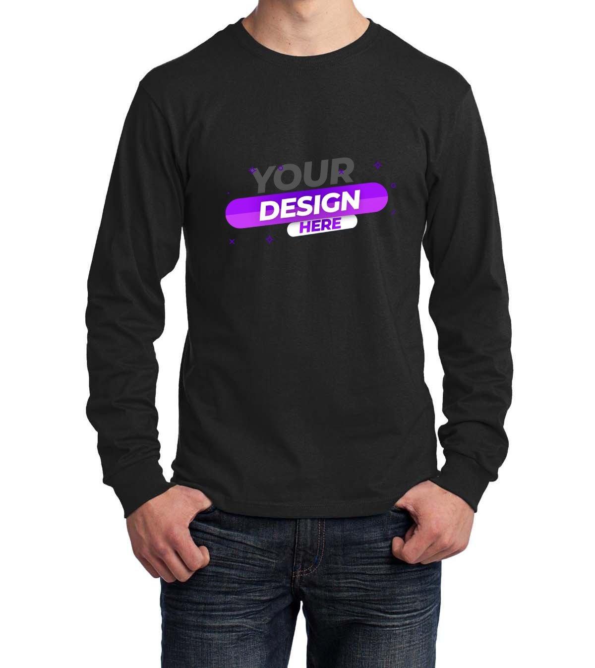 Port & Company® Long Sleeve Core Cotton Tee - Full Quality Print