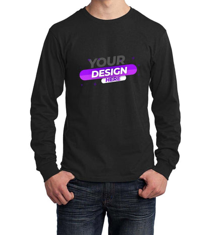 Port & Company® Long Sleeve Core Cotton Tee - Full Quality Print