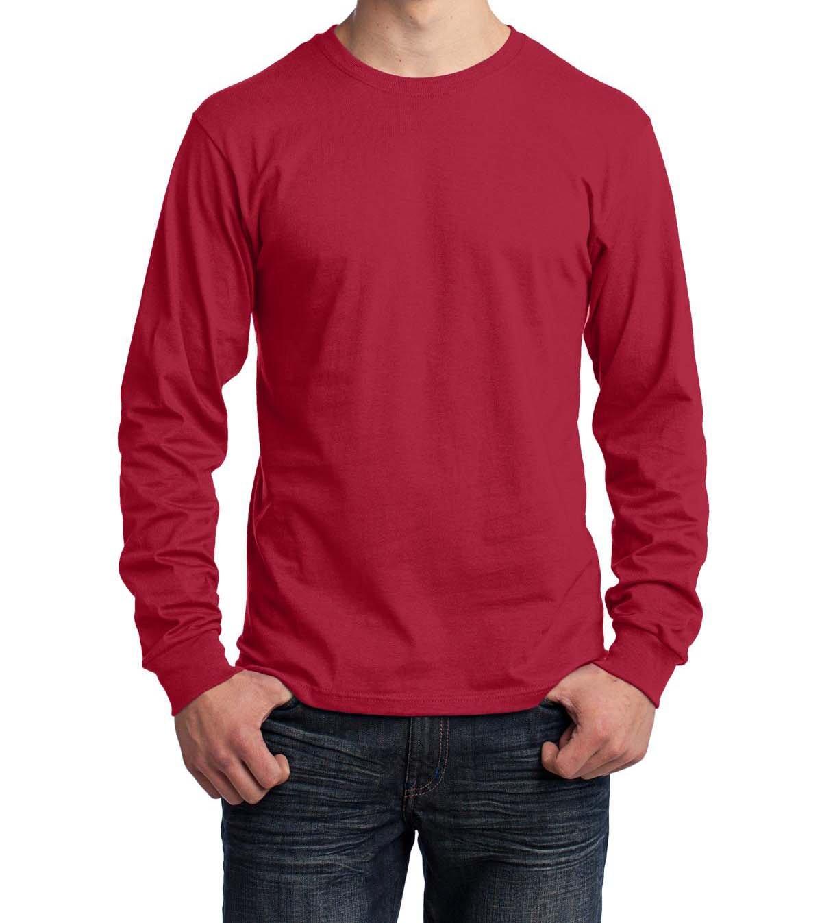 Port & Company® Long Sleeve Core Cotton Tee - Full Quality Print