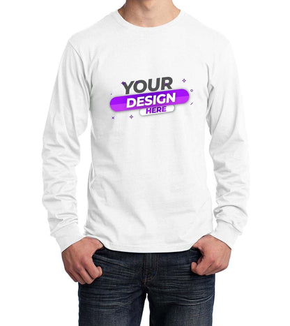 Port & Company® Long Sleeve Core Cotton Tee - Full Quality Print