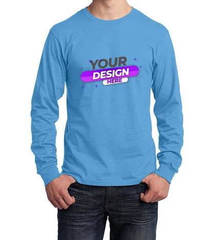 Port & Company® Long Sleeve Core Cotton Tee - Full Quality Print