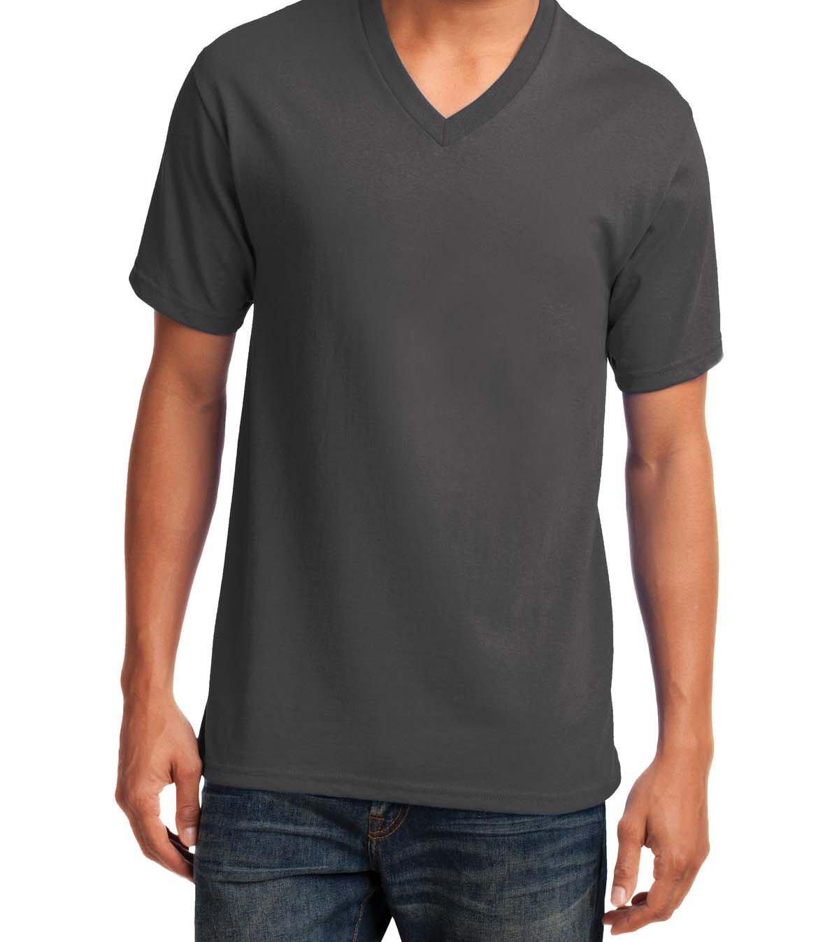 Port & Company® Core Cotton V-Neck Tee - Full Quality Print