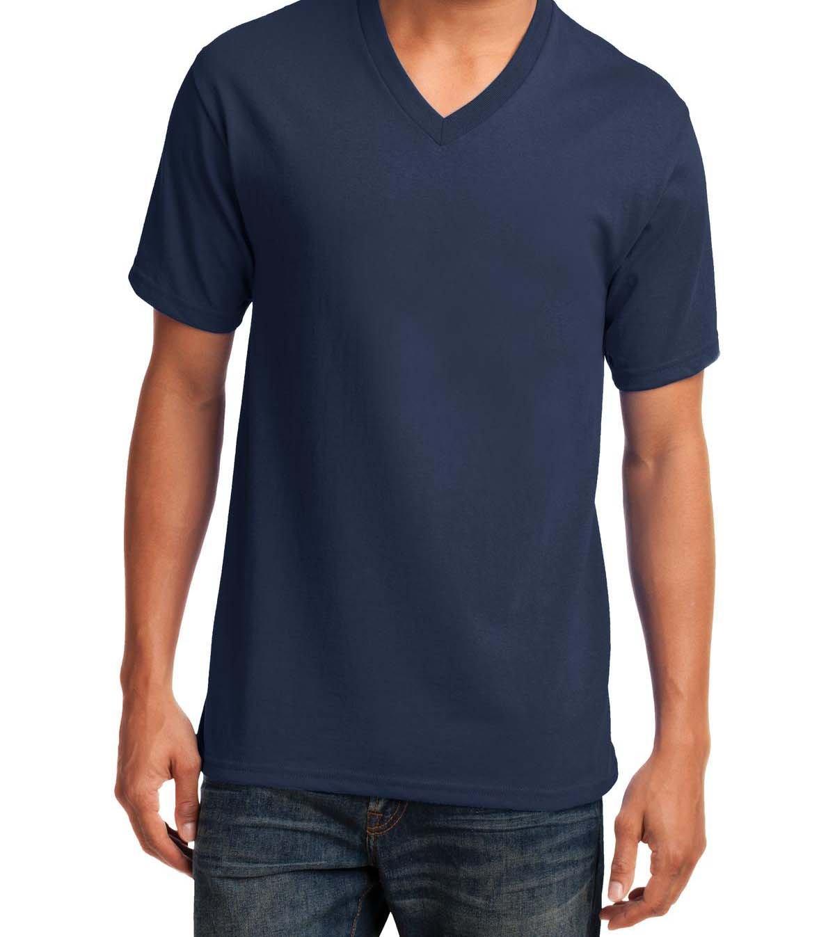 Port & Company® Core Cotton V-Neck Tee - Full Quality Print