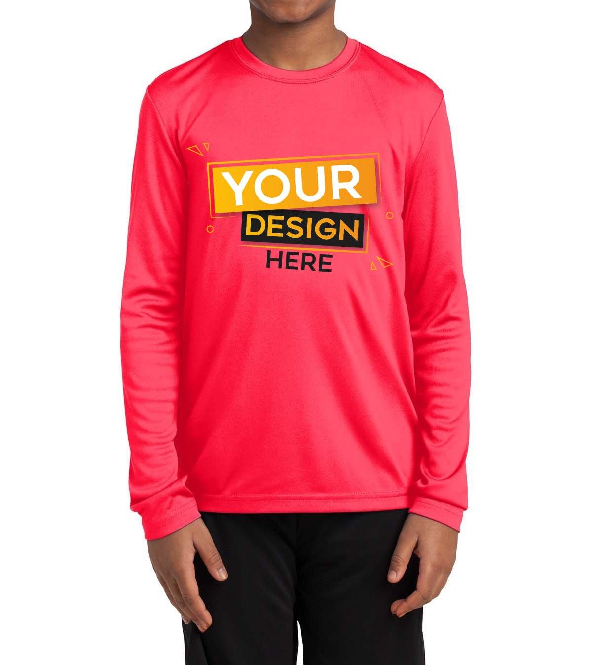 Sport-Tek Youth Competitor Long Sleeve - Full Quality Print