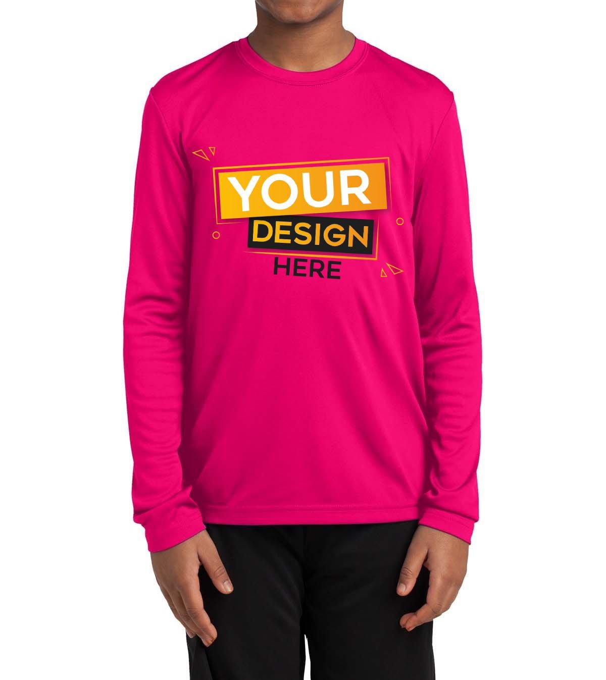 Sport-Tek Youth Competitor Long Sleeve - Full Quality Print