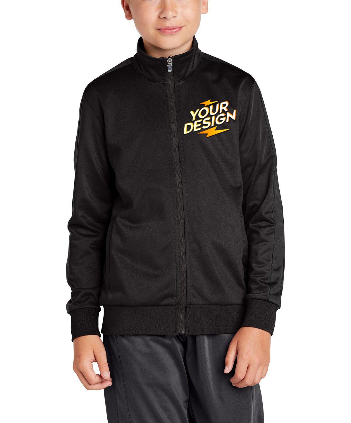 Sport-Tek® Youth Tricot Track Jacket - Full Quality Print