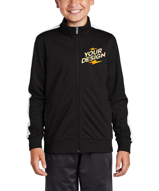 Sport-Tek® Youth Tricot Track Jacket - Full Quality Print