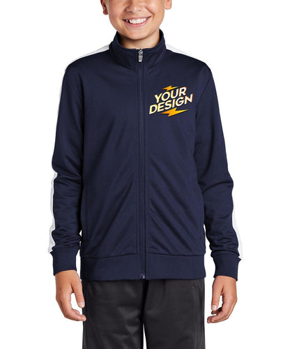 Sport-Tek® Youth Tricot Track Jacket - Full Quality Print