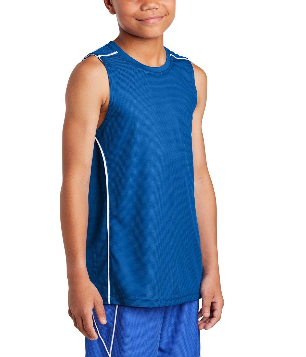 Sport-Tek® Youth Mesh Reversible Sleeveless Tee - Full Quality Print