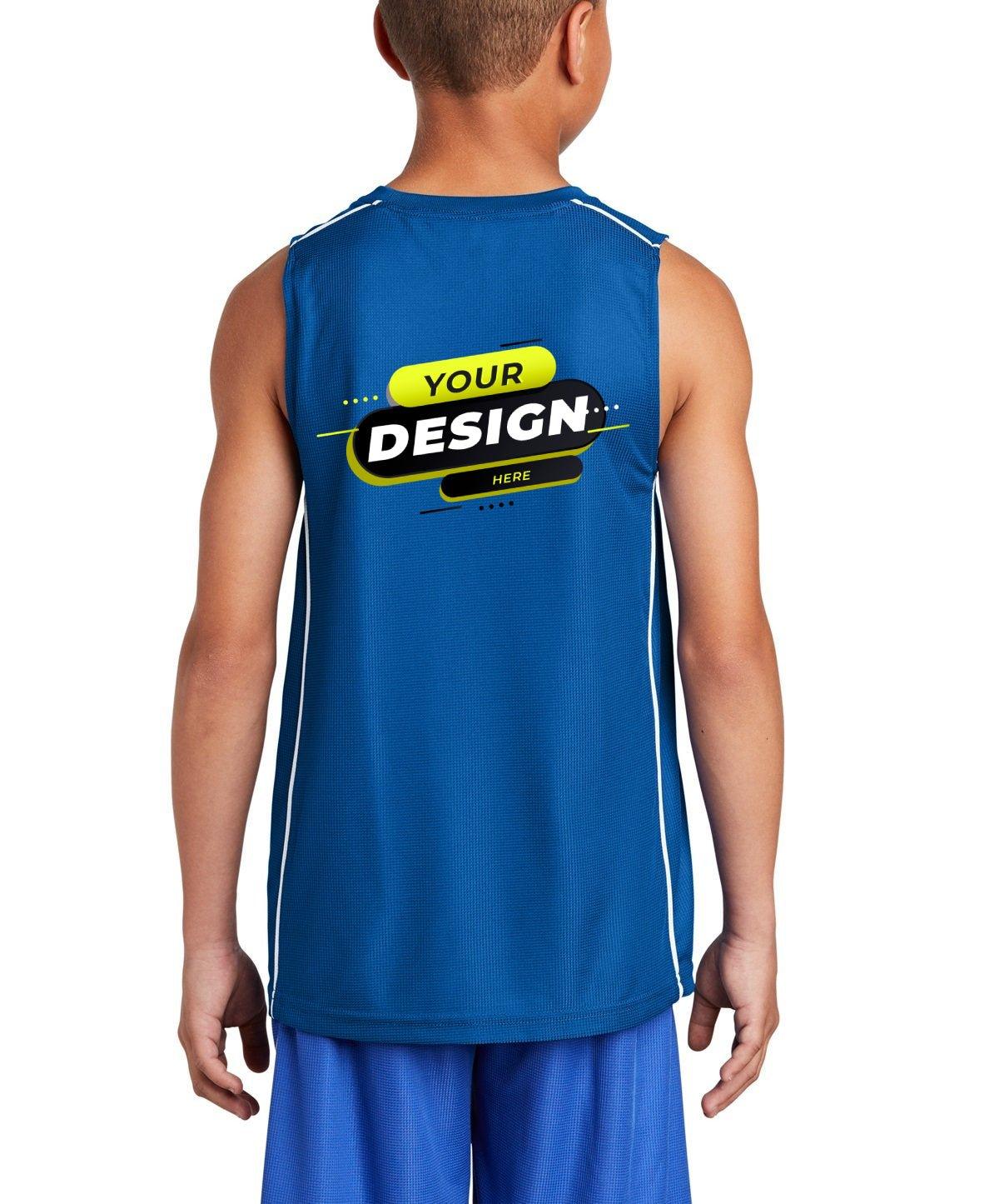 Sport-Tek® Youth Mesh Reversible Sleeveless Tee - Full Quality Print