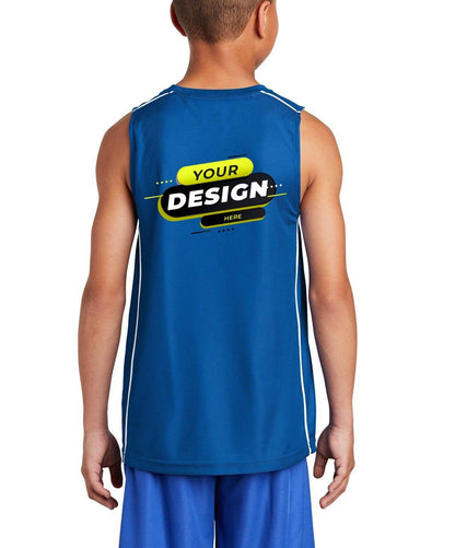 Sport-Tek® Youth Mesh Reversible Sleeveless Tee - Full Quality Print