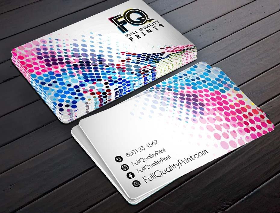 Silk Laminated Round Corner Business Cards - Full Quality Print