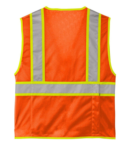 CornerStone® Surveyor Zippered Two-Tone Vest - Full Quality Print