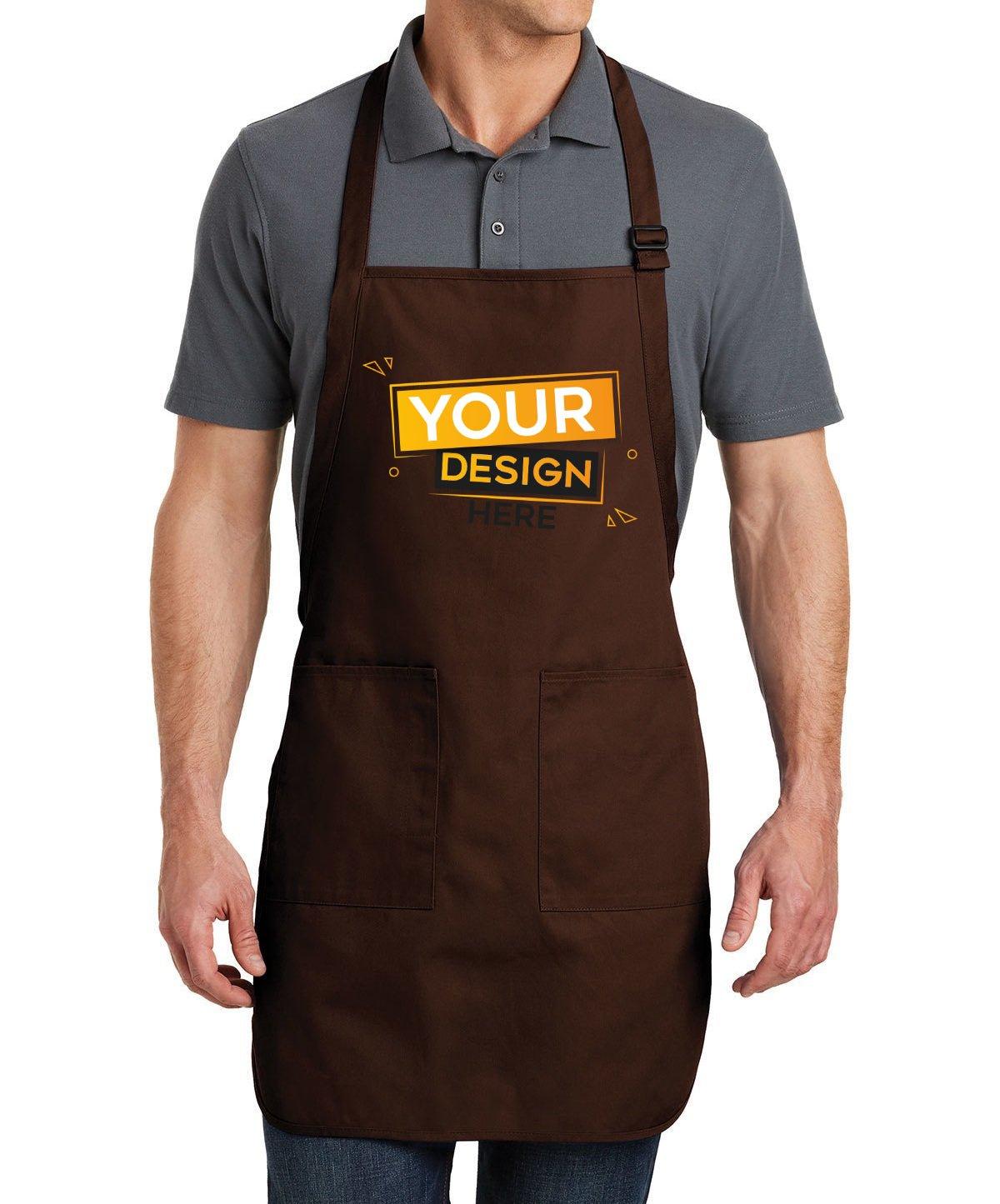 Port Authority® Full-Length Apron with Pockets - Full Quality Print