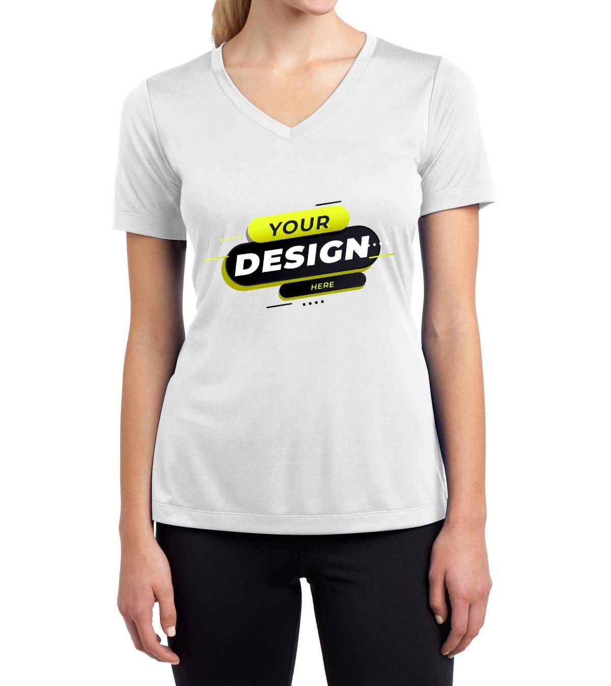 Sport-Tek® Ladies Competitor V-Neck - Full Quality Print