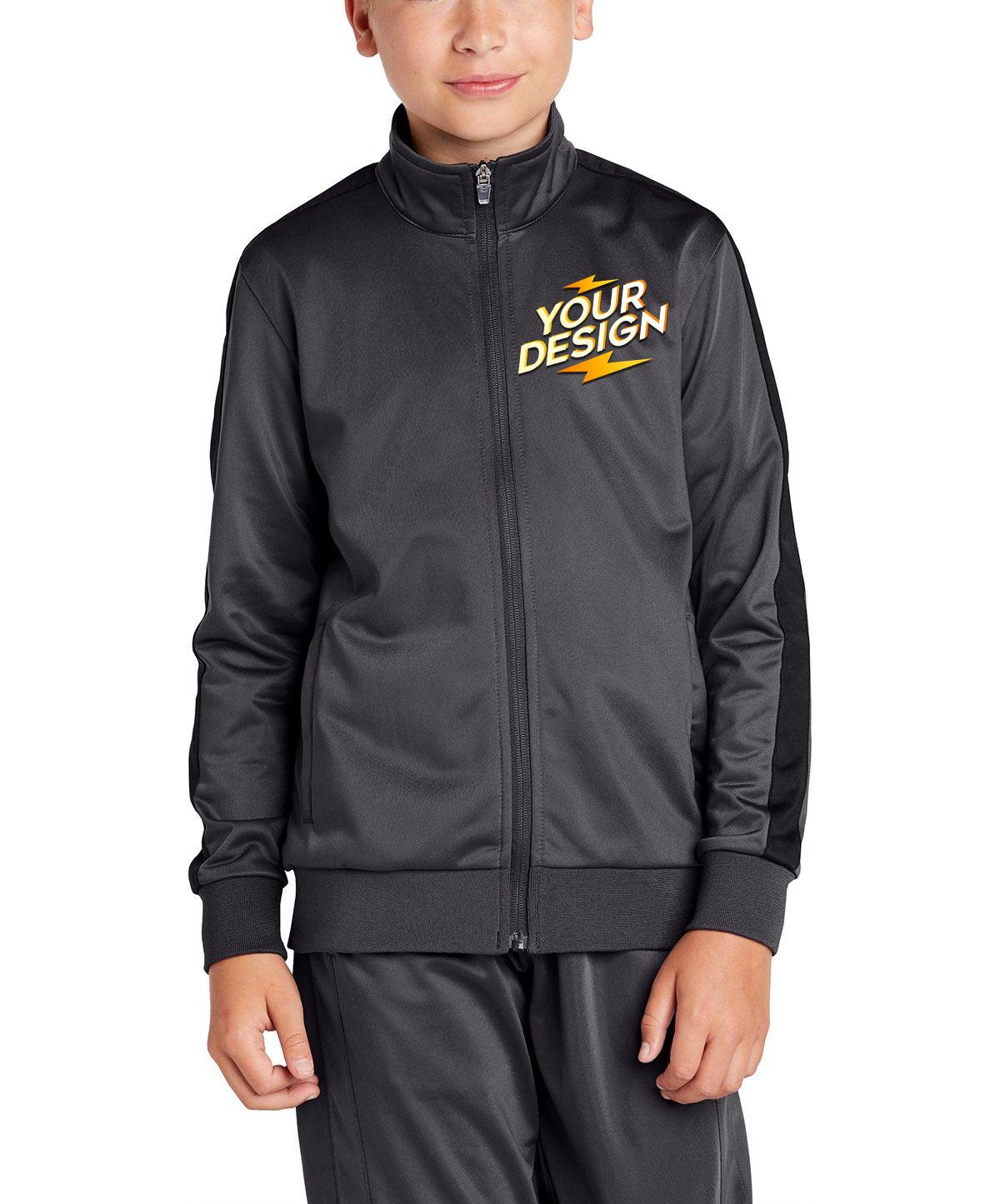 Sport-Tek® Youth Tricot Track Jacket - Full Quality Print